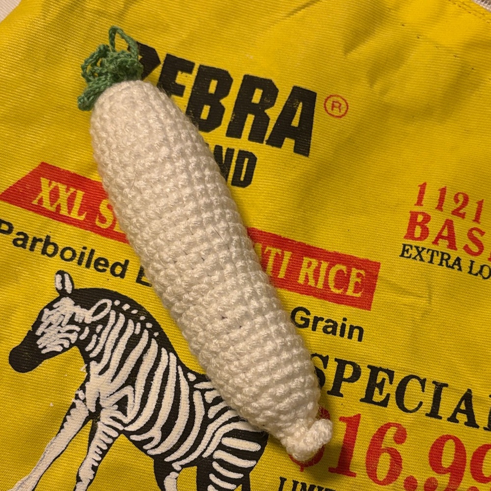 Handmade Crochet Daikon Radish